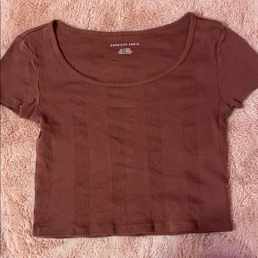 American Eagle Cropped Tee